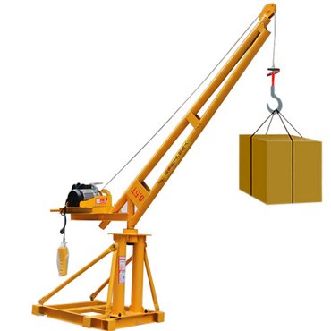 Electric hoist with lifting crane