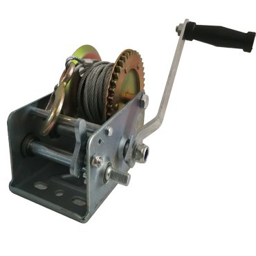 Portable galvanized manual gear winch
