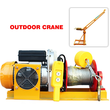 Outdoor electric winch