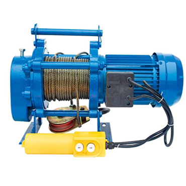 Steel cover single phase electric winch