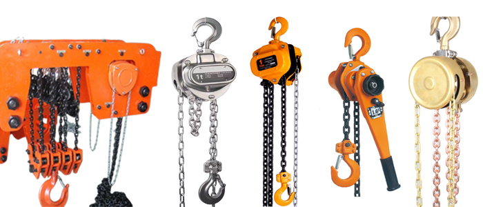 types of chain pulley block